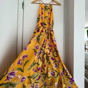 Stunning High-Low Flowy Yellow Dress - image 1